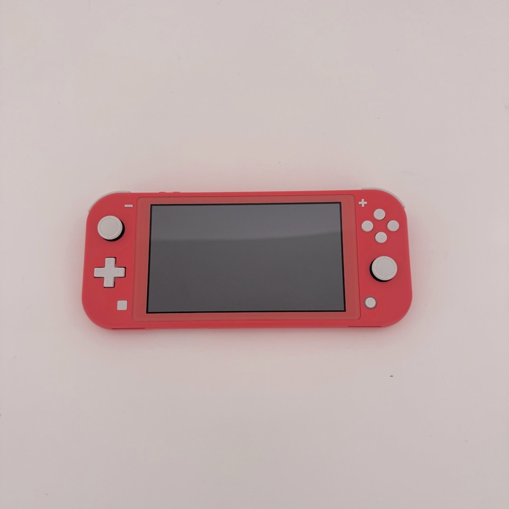 Nintendo Switch Lite Console Bundle - Coral (w/ micro sd & animal crossing game)